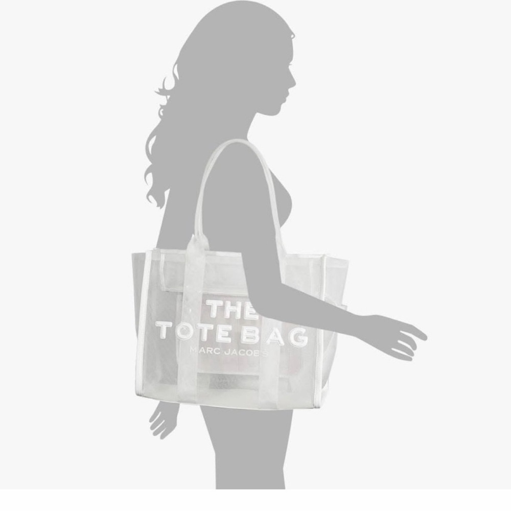 Marc Jacobs White Clear 'The Tote Bag' with White Trim - Picture 4 of 8